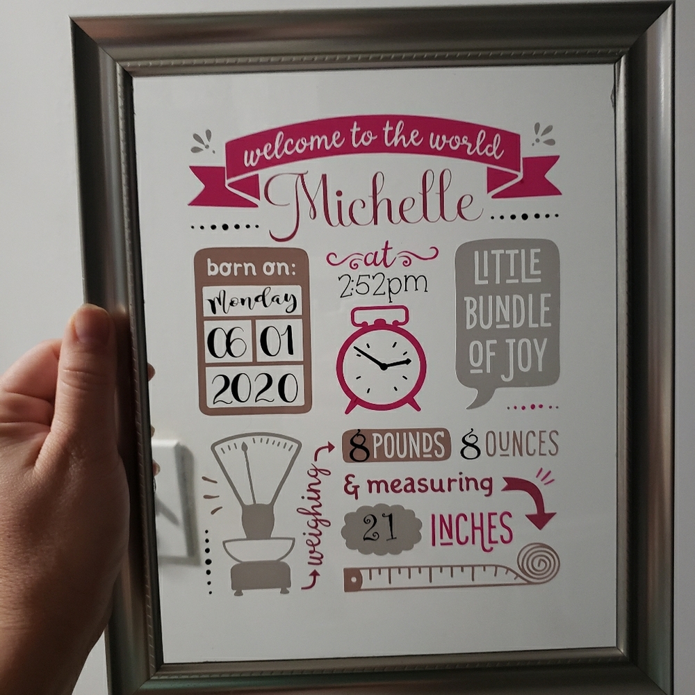 Personalized birth announcements/birth stories